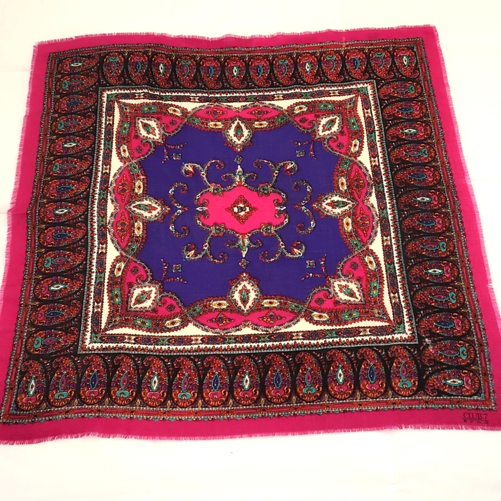 Echo Club7 Wool Scarf 30" Square